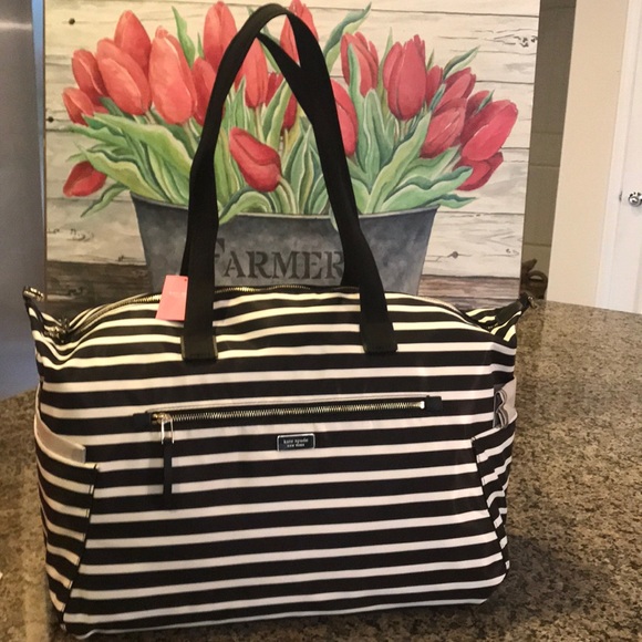 🌷❤️NWT Kate Spade Weekender Stripe Bag - Picture 3 of 8
